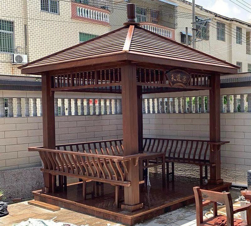 防腐木凉亭